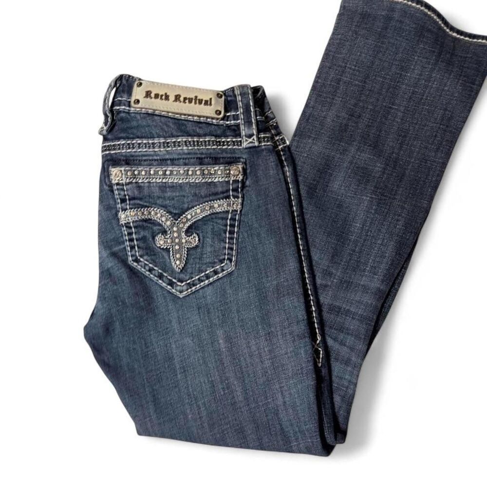 Rockrevival Women's Blue and Navy Jeans